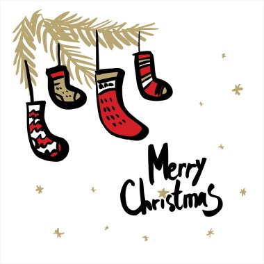 Mutlu Noeller. Noel tebrik kartı