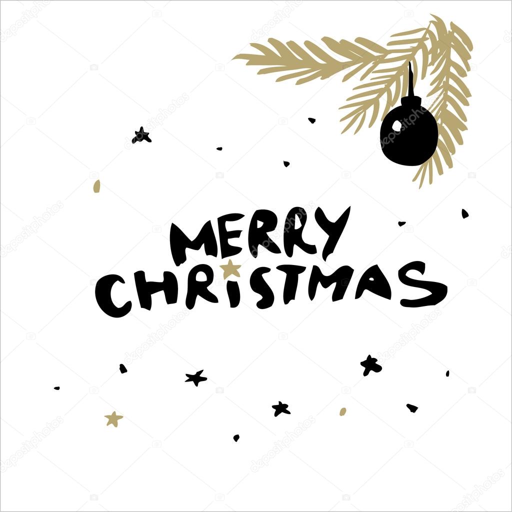 Merry Christmas. Christmas greeting card