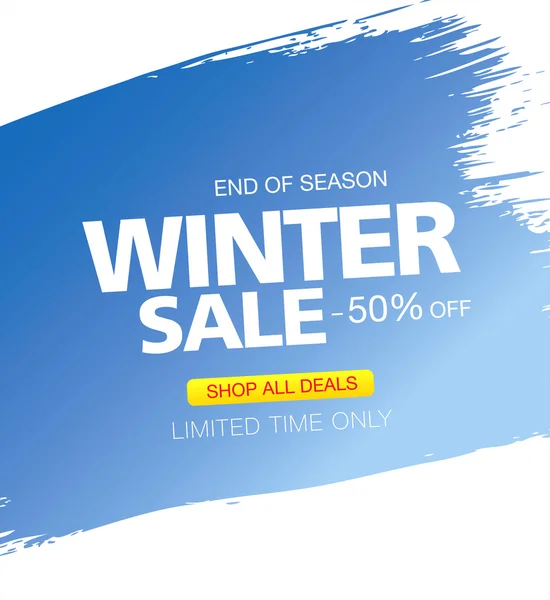 Πώληση του χειμώνα. Διάνυσμα banner — Διανυσματικό Αρχείο