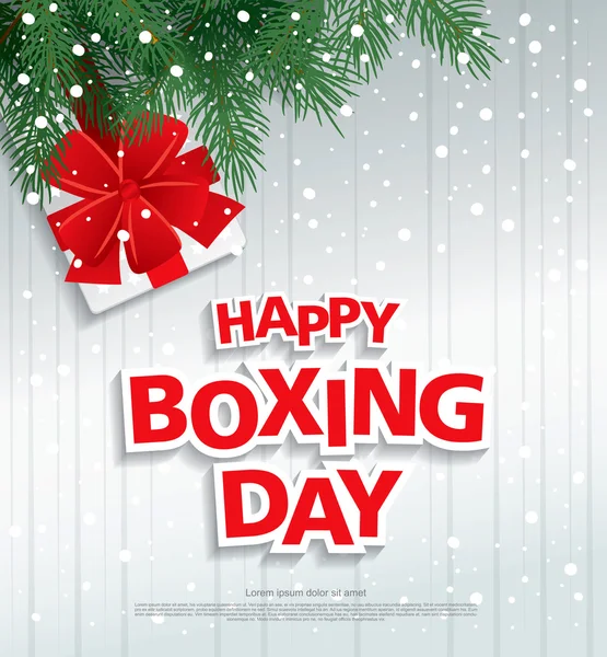 Happy boxing Day. Vector illustration — Stock Vector