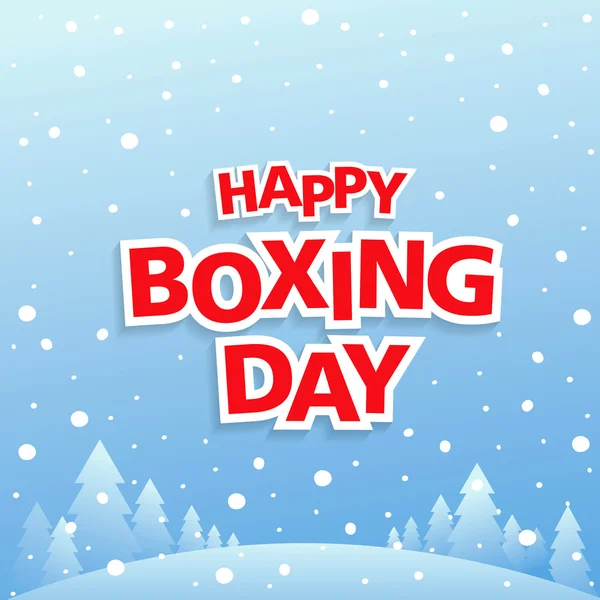 Happy Boxing Day! Vectorillustratie — Stockvector