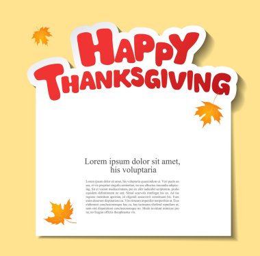 Şükran günün kutlu olsun!