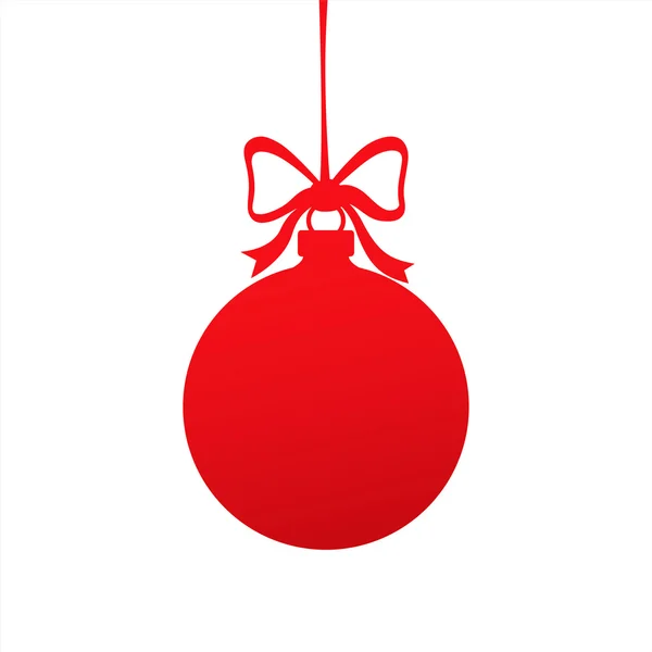 赤いクリスマスボール. — ストックベクタ