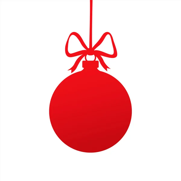 赤いクリスマスボール. — ストックベクタ