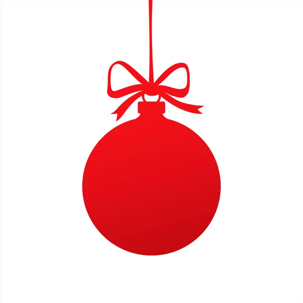 Bola de Natal vermelho . —  Vetores de Stock