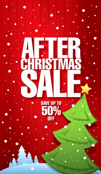 After Christmas sale. — Stock Vector