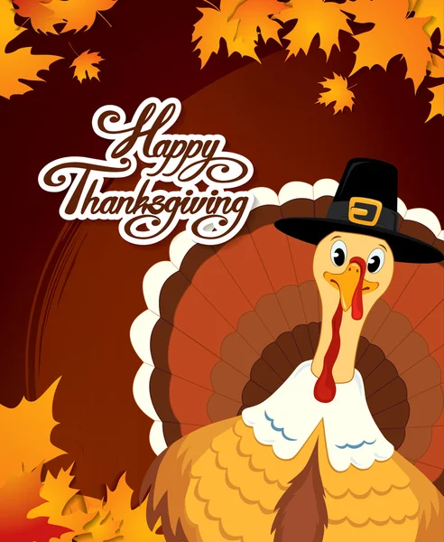 Happy thanksgiving day! — Stockvector