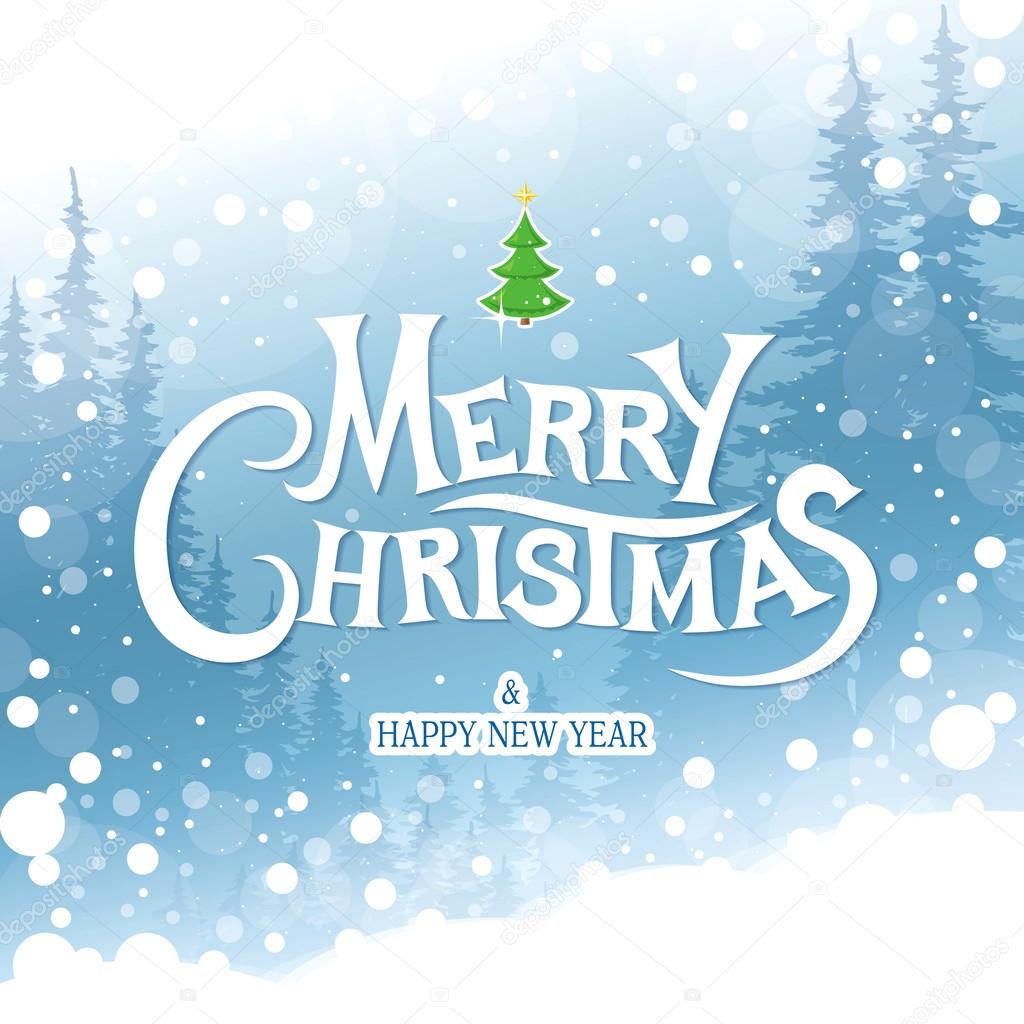 Le père noël sur des patins à glace : joyeux noël ! Joyeux Noël. Carte de voeux de Noël image vectorielle par Igor_Vkv