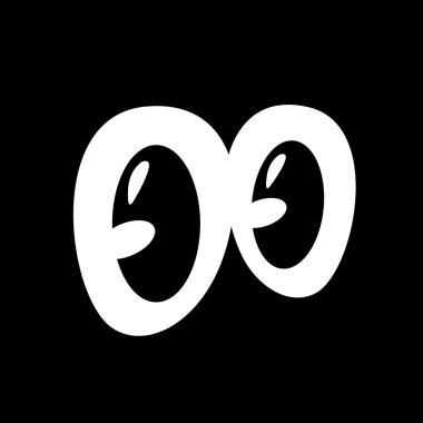 Karanlıkta parlayan çizgi film gözleri