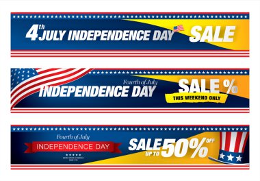 Bağımsızlık günü satışı büyük başlığı