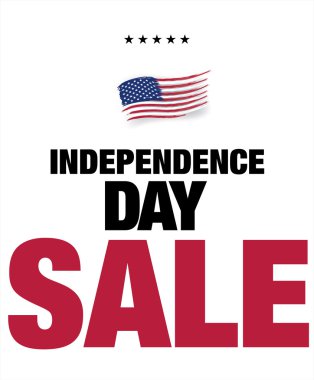 Bağımsızlık günü satışı büyük başlığı