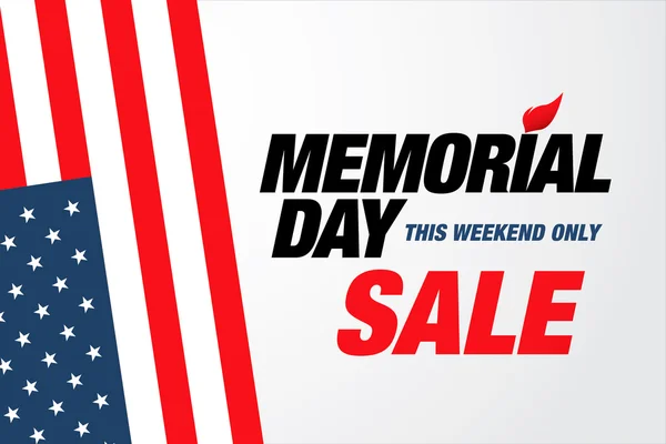 Venta de Memorial Day — Vector de stock