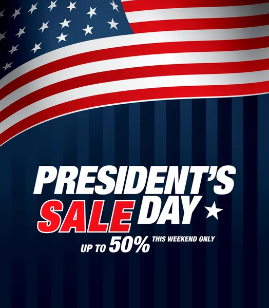 Journée des Présidents Vente — Image vectorielle