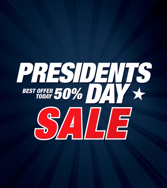 Elnökeinek Day Sale — Stock Vector