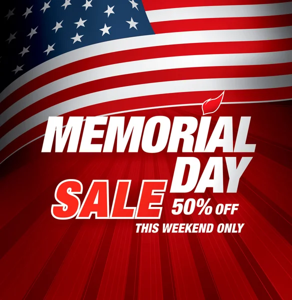 Memorial day sale — Stock Vector