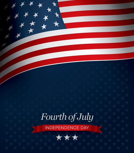 Ημέρα ανεξαρτησίας τέταρτο του Ιουλίου — Διανυσματικό Αρχείο