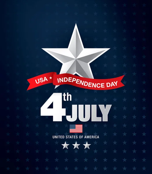 Dia da independência 4 de julho . — Vetor de Stock