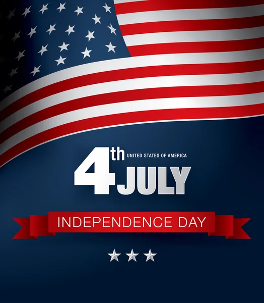 Independence day 4: e juli. — Stock vektor
