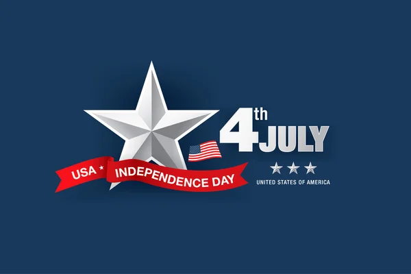 Th ημέρα ανεξαρτησίας, 4 Ιουλίου. — Διανυσματικό Αρχείο