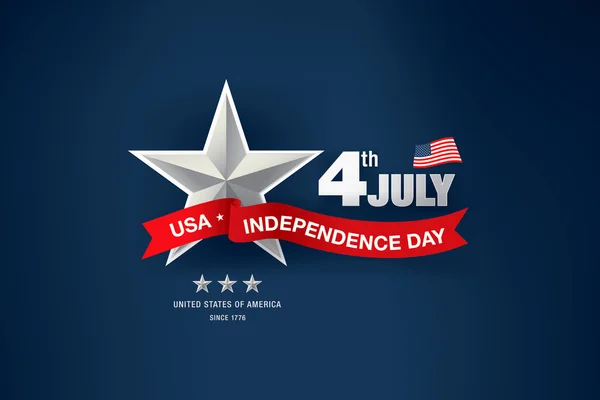 День незалежності 4 липня . — стоковий вектор
