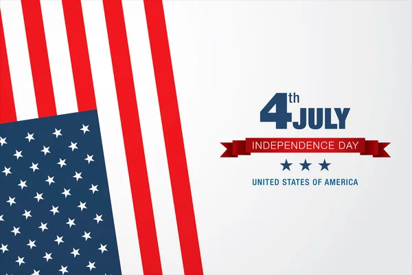 A függetlenség napja július negyedik — Stock Vector