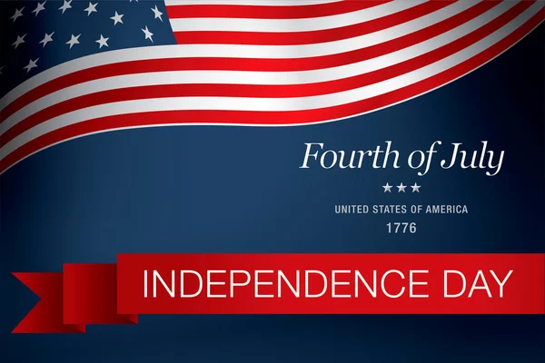 Día de independencia cuatro de julio — Archivo Imágenes Vectoriales