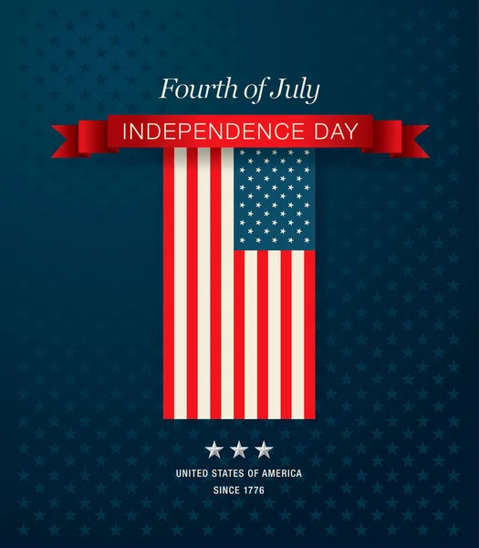 Dag van de onafhankelijkheid vierde van juli — Stockvector