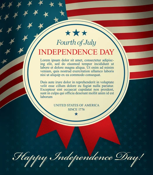 Ημέρα ανεξαρτησίας τέταρτο του Ιουλίου — Διανυσματικό Αρχείο