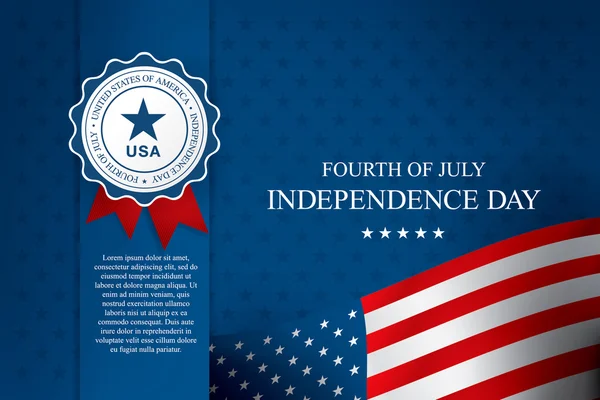 Independence day fourth of july — Stock Vector