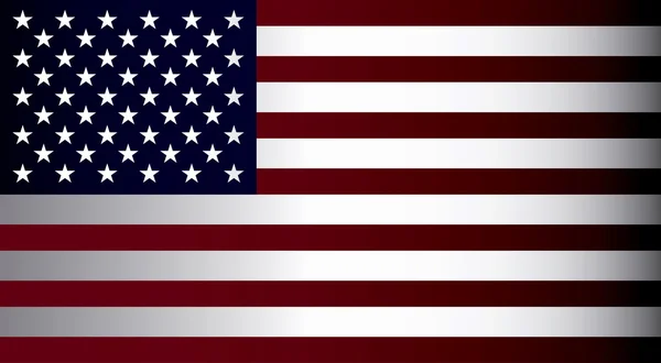 Bandeira americana em cores oficiais —  Vetores de Stock