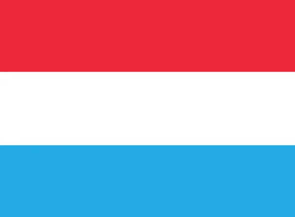 Bandera de Luxemburgo en colores oficiales — Archivo Imágenes Vectoriales