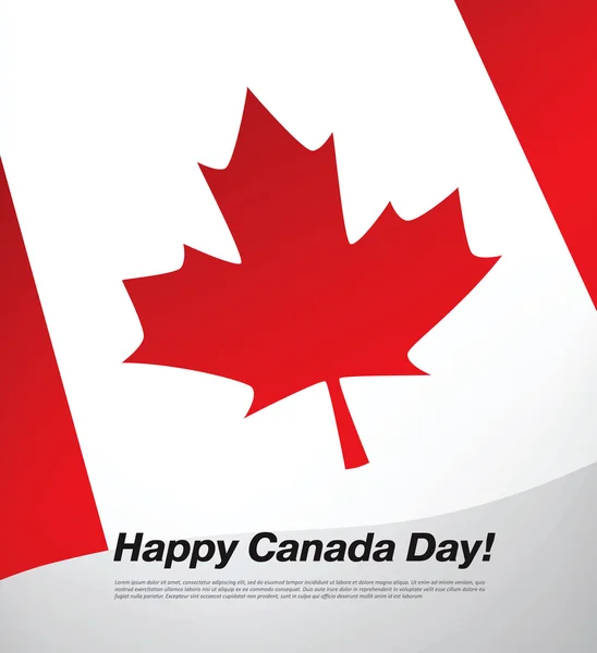 Χαρούμενη μέρα στον Καναδά! — Διανυσματικό Αρχείο