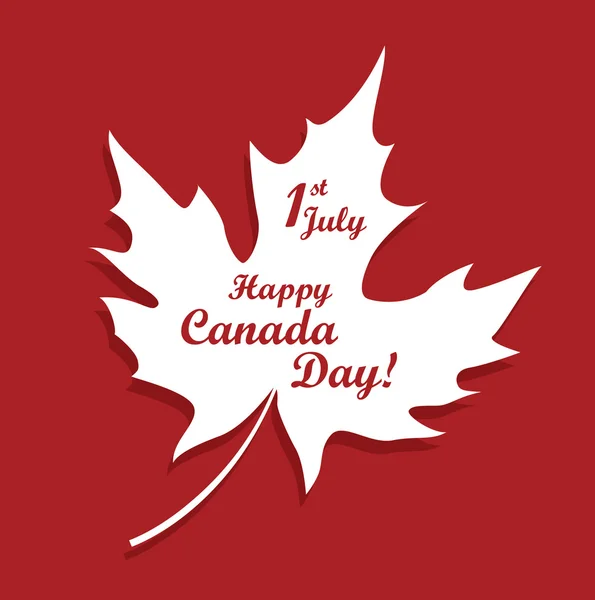 Felice giorno del Canada! — Vettoriale Stock