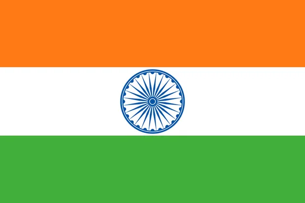 Flagga Indien tecken — Stock vektor