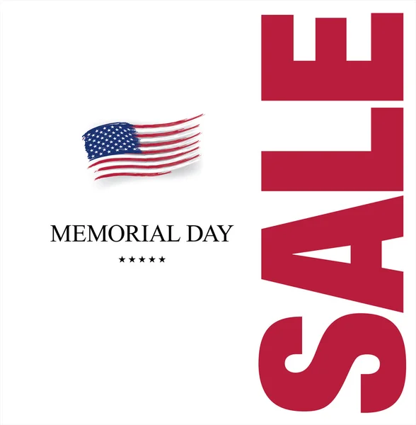 Venta de Memorial Day — Vector de stock