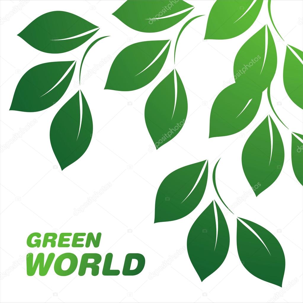 Eco natural green concept