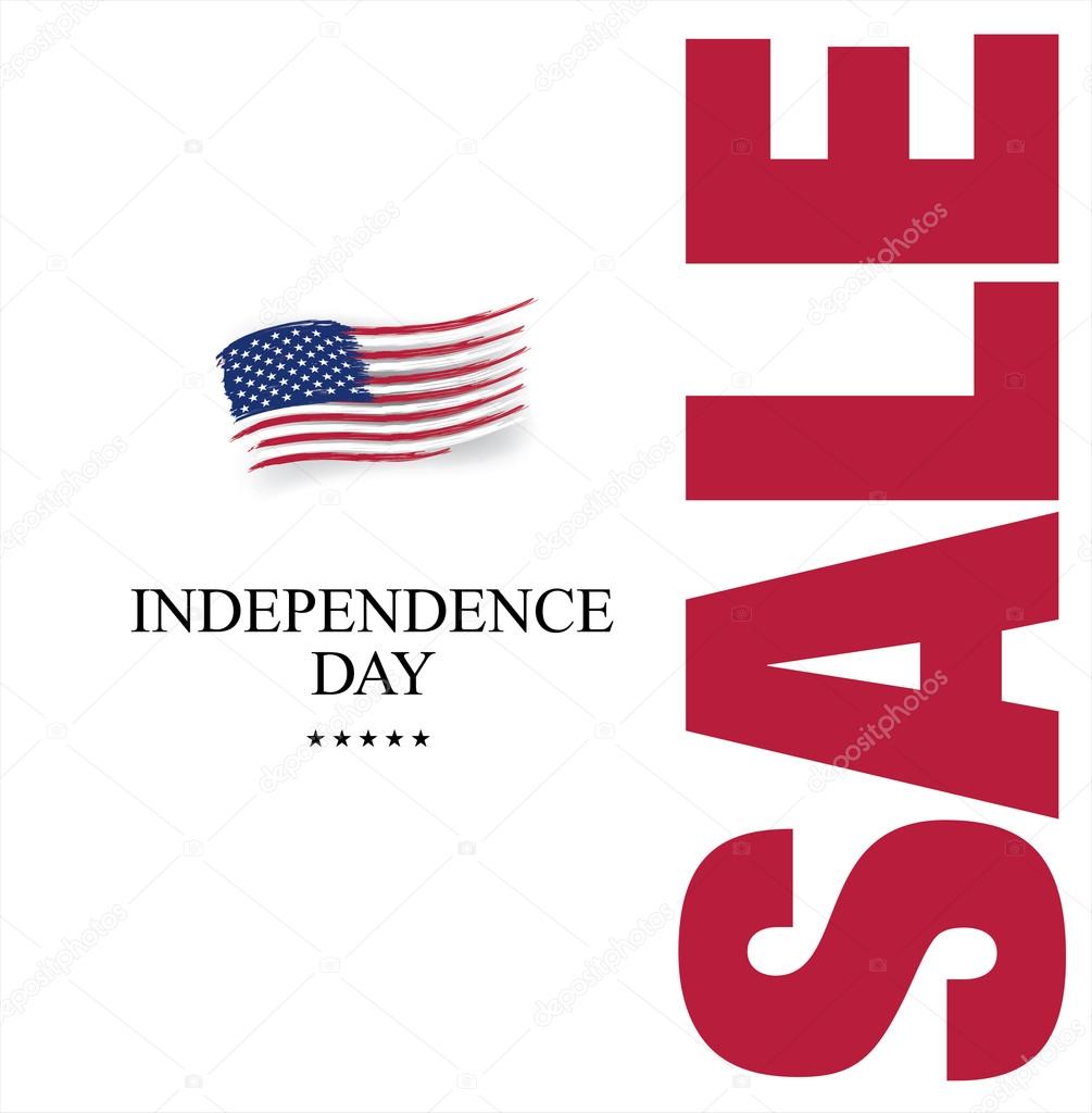 Independence day sale banner vector