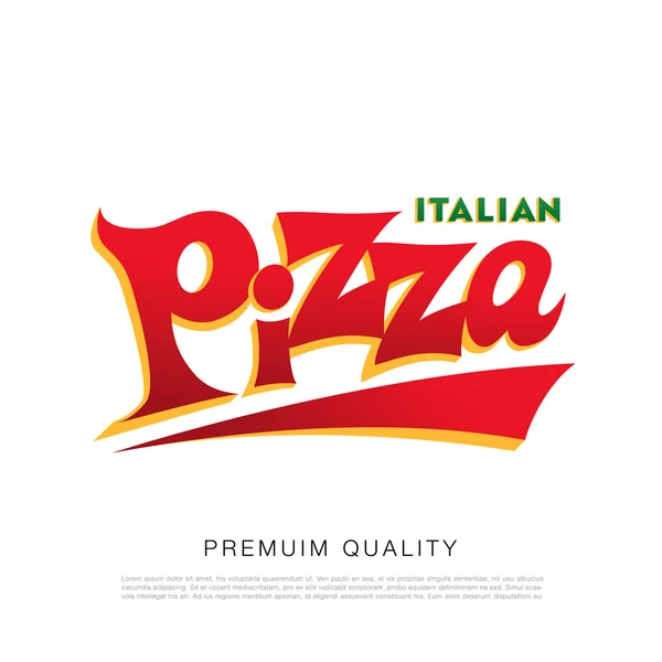 Logo pizza italienne — Image vectorielle