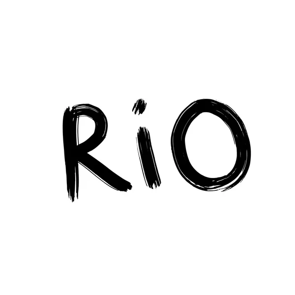 Rio. Brazilian city. — Stock Vector