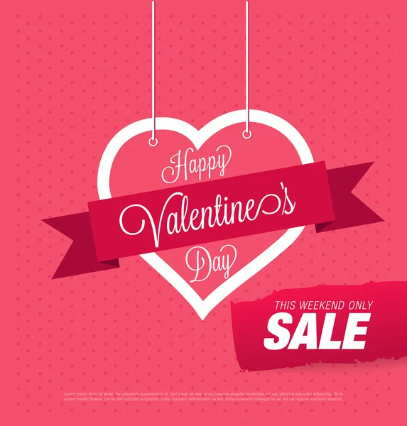 День святого Валентина распродажа — стоковый вектор