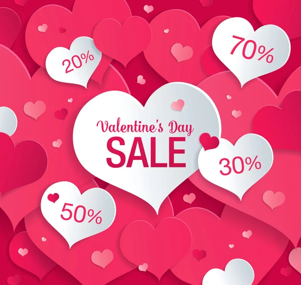 Venta de San Valentín — Vector de stock