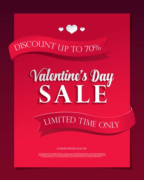 Venta de San Valentín — Vector de stock