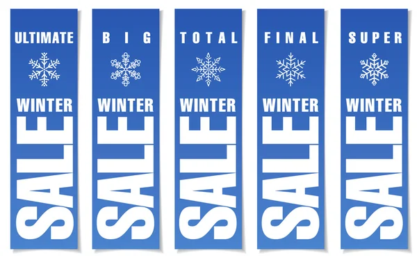 Winter sale banners — Stock Vector