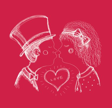 Çocuk kart Sevgililer günü