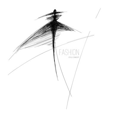 Moda logo tarzı kavramı.