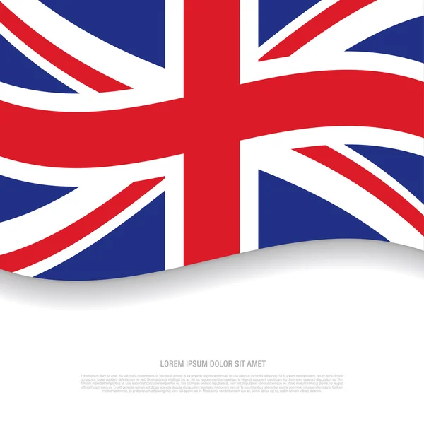 Förenade kungarikets flagg — Stock vektor