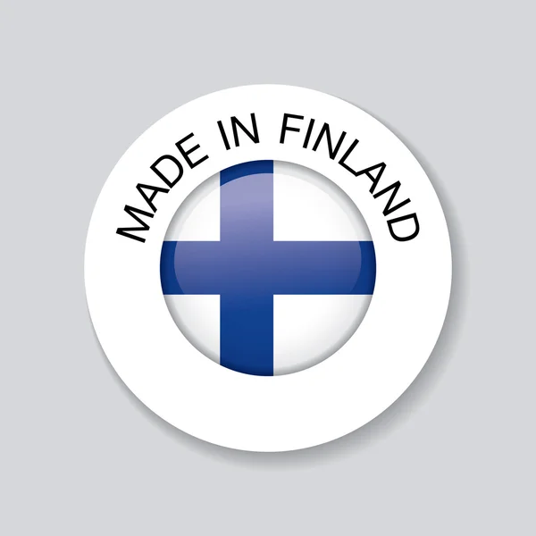 Gemaakt in finland pictogram — Stockvector