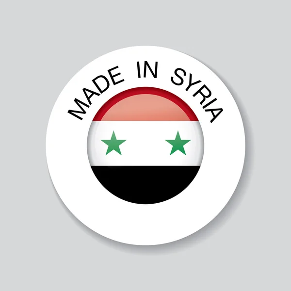 Hecho en siria icono — Archivo Imágenes Vectoriales