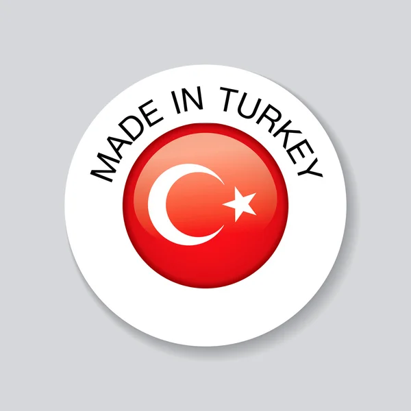 Made in turkey icon — Stock Vector