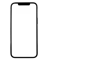 iPhone 12 Pro Max with blank white screen. Apple is a multinational technology company. Moscow, Russia - December 5, 2020